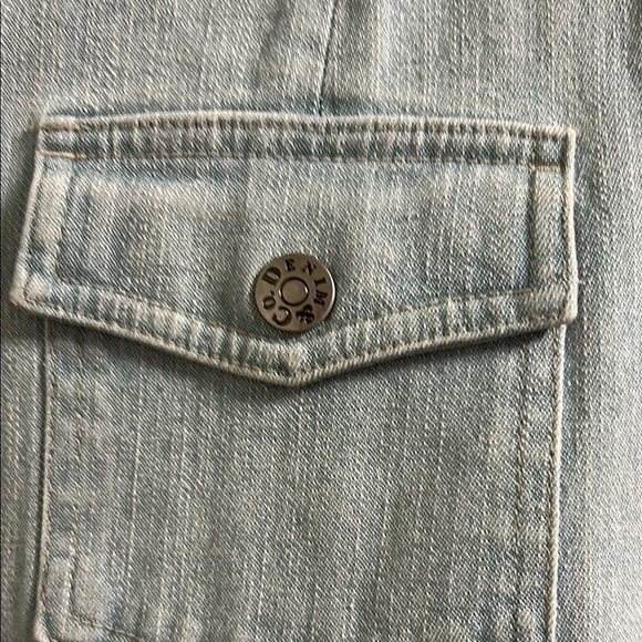 Denim&Co Light Blue Floral Embroidered Jacket - Picture 5 of 7